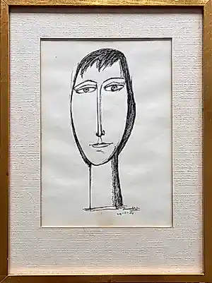 Theo Humblet - Gesigneerd origineel werk - 1964 - "Hoofd" kopen? Bied vanaf 75!
