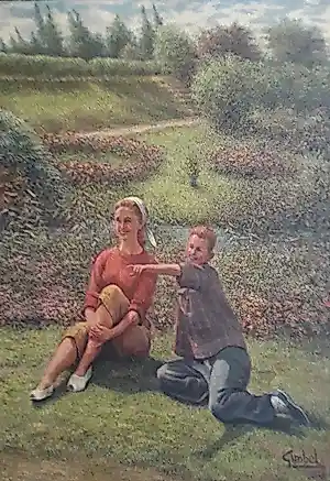 Buy Paul Gimbel - Zomers park met jongen en mooi meisje? Bid from 63!