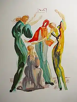 Salvador Dali - LA DANSE , 1960 verkocht voor € 300!