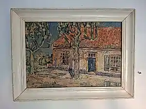 Onbekend - Dorpsgezicht met bomen en huis kopen? Bied vanaf 125!