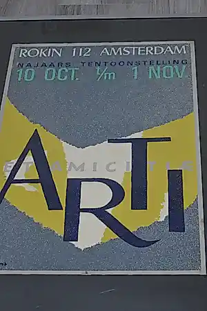 Joop Sjollema - Najaars Tentoonstelling in Arte et Amicitia te Amsterdam verkauft für € 50!