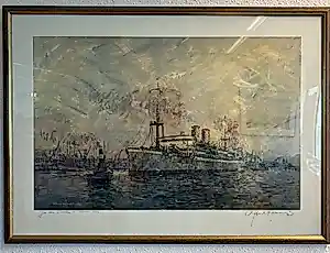 Buy Paul Kerrebijn - Nieuw Holland KPM , naar origineel, gesigneerd.? Bid from 100!