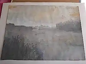 Jan Bernard Meinen - Aquarel, Landschap kopen? Bied vanaf 40!