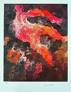 Armando - Kleurengiclée - gesigneerd en genummerd 22/30 kaufen? Bieten Sie von 85!