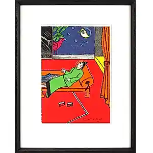 Corneille - Lithografie uit de serie ‘'Le Rossignol', (De nachtegaal) - 8/120 -1988 kopen? Bied vanaf 445!