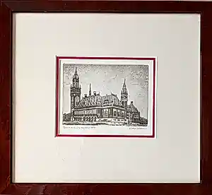 AcheterWillem Veldhorst - Gesigneerde ets - "Den Haag Vredespaleis" - 39/250? Enchérissez de 20!