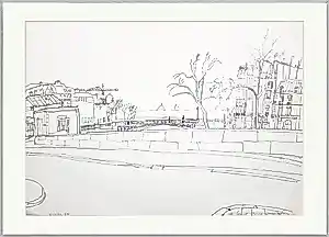 Ernst Vijlbrief - Parijs, Ile Saint Louis (1958) kopen? Bied vanaf 50!