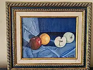 Alfredo Souto y Cuero - Classic Spanish Still Life (Bodegón) with Fruits – Oil on Canvas, Signed "Cue... kaufen? Bieten Sie von 60!