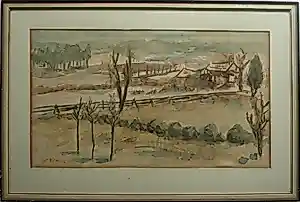 Aart Kemink - Ingelijste aquarel , Landschap in Canada – 1975 – Lijst, 44 x 66 cm kaufen? Bieten Sie von 80!