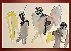 Marcus De Vestele - Kobra-Komposition mit drei Figuren, 1974 kaufen? Bieten Sie von 170!
