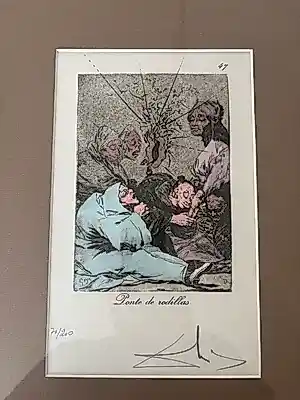 Salvador Dali - (handgesigneerd) Ponte de Rodillas' uit 'Les caprices de Goya de Dalí' bijzonder verkauft für € 299!