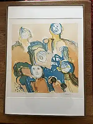 AcheterJan Cobbaert - Ingelijste litho met figuren? Enchérissez de 250!