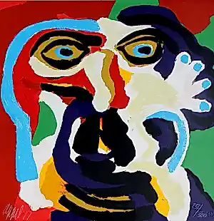 Karel Appel - Kleuren zeefdruk: Kijk naar mij - 1977 kaufen? Bieten Sie von 1250!