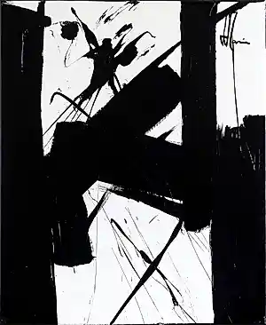 Jean-Jacques Marie - Abstraction gestuelle noire et blanche kaufen? Bieten Sie von 90!
