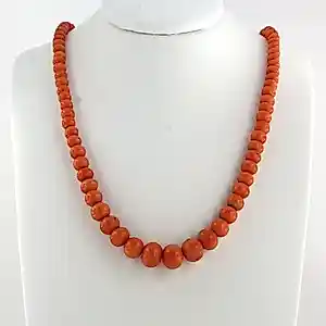 14k gouden slot aan een koraal collier - 60 cm kaufen? Bieten Sie von 390!
