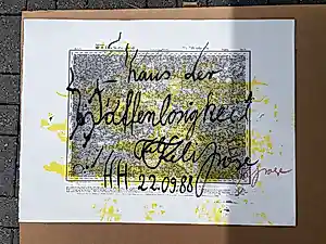 Felix Droese - Haus der Waffenlosigkeit kaufen? Bieten Sie von 60!