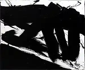 Jean-Jacques Marie - Composition abstraite en noir et blanc kaufen? Bieten Sie von 90!
