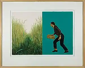 Erlend Steiner Lovisa - Gouache op papier, Waarheen? - Ingelijst kaufen? Bieten Sie von 150!