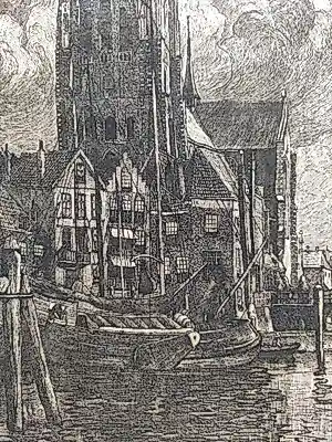 Johannes Graadt van Roggen - Grote Kerk en Haven te Dordrecht kopen? Bied vanaf 60!
