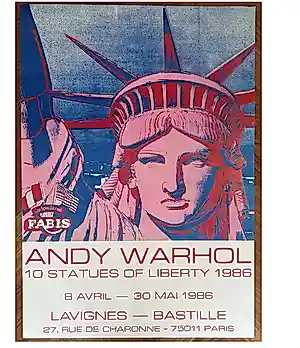 Andy Warhol - Offset-litho Affiche 10 STATUES OF LIBERTY uit 1986 kaufen? Bieten Sie von 55!