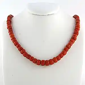 18k geelgouden slot aan een koraal collier - 16.9 gr - 38 cm lang kopen? Bied vanaf 200!