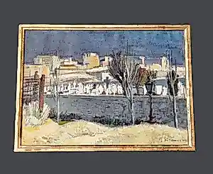 Buy Bob Buys - schilderde dit impressionistische olieverf "vue cote de Saint-Tropez" in 1949? Bid from 125!