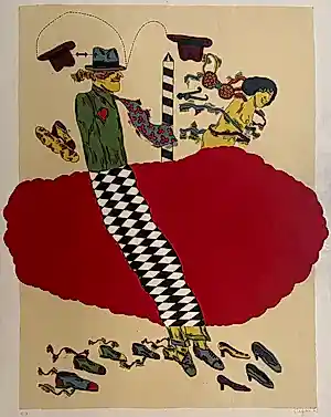 Antonio Segui - handgesigneerde kleurenlitho | 'Vêtements' | 1968 (PRENT 190) kaufen? Bieten Sie von 20!