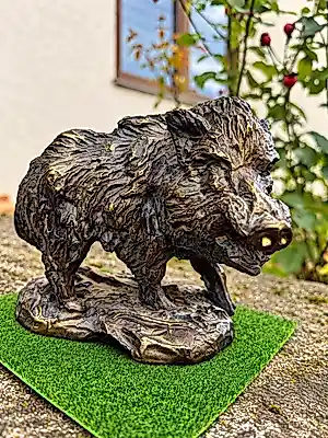 Rien Poortvliet - Bronze Keiler /Wildschwein signiert kopen? Bied vanaf 500!