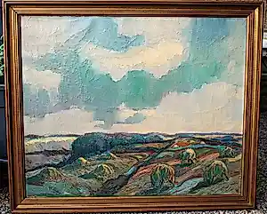 Buy Jan Murk de Vries - Terschelling (Oosterend) 1946 - olieverfschilderij? Bid from 195!