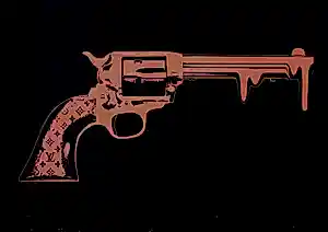 Death NYC - Zeefdruk: Gun drip, red - 2013 kaufen? Bieten Sie von 60!