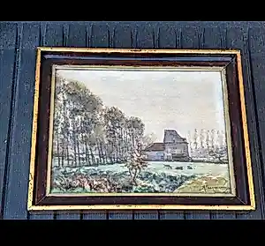 Alphonse Erneste Pecquereau - Landschap met boerderij - handgesigneerd kaufen? Bieten Sie von 50!