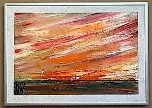 Buy Franklin Meijer - Waddenzee - Sunset? Bid from 49!