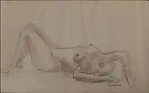 AcheterJose Chapelliér - femme nue couchée? Enchérissez de 50!