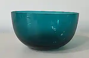 Kaj Franck - Petrol kleur glazen schaaltje model 1329 - Nuutajärvi Glas kaufen? Bieten Sie von 20!