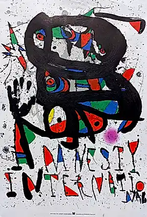 AcheterJoan Miro - Amnesty International, lithografisch affiche (1977)? Enchérissez de 50!
