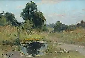 Arie Zwart - 'Zomerse duinen met ven' verkauft für € 170!