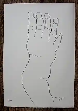 Armando - portfolio: "de hand en de stem: 6 gesigneerde litho's - 1995 kaufen? Bieten Sie von 995!