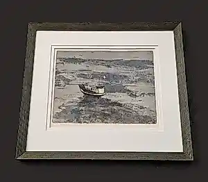 Mart Kempers - fraai kleuren litho - uniek drukkersexemplaar - gesigneerd met persoonlijke opdr verkauft für € 43!