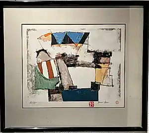 Buy Bruno Haas - Abstract, figuurvoorstelling.? Bid from 250!