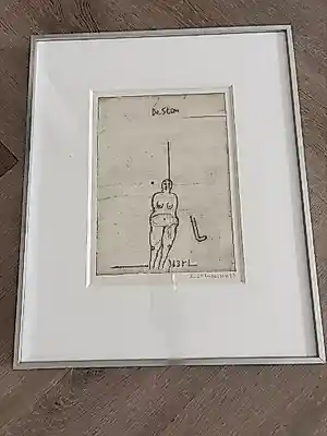 Reinier Lucassen - Reinier Lucassen – De stem – Handgesigneerde ets – 1983 verkauft für € 100!