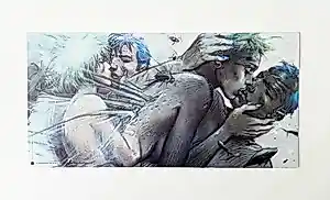 Enki Bilal - "Tu m'aimes, tu m'aimes..." uit "32 Décembre" High-quality offset printing kaufen? Bieten Sie von 45!