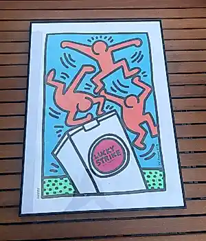 Keith Haring - Zeefdruk – Lucky Strike (Blue) – 1987 – Albin Uldry (P... kaufen? Bieten Sie von 80!