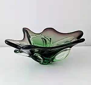AcheterMurano Glas - 3 Petal Splash Plum? Enchérissez de 35!