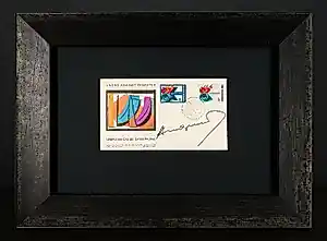 Andy Warhol - Gesigneerde First Day Cover "UNDRO Against Disaster" + extra gesigneerde FDC kaufen? Bieten Sie von 690!