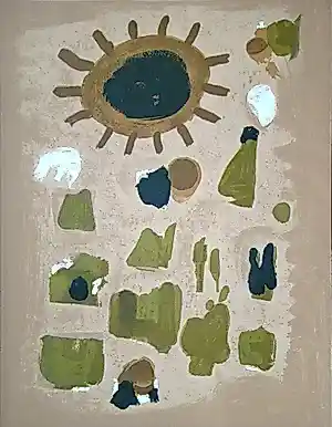 Roger Bissiere - Abstracte compositie - 1964 - Originele lithografie - Mourlot kaufen? Bieten Sie von 70!