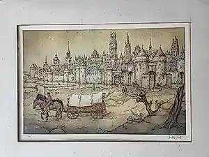 Buy Anton Pieck - Voor de poorten van Brugge? Bid from 179!