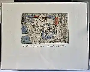 Buy Anton Heyboer - Originele ingekleurde ets (1985) – Épreuve d'Artiste (E.A.)? Bid from 150!