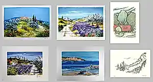 Hermann Gierer - e.a: Collectie van zes handgesigneerde lithografiën: Landschappen kaufen? Bieten Sie von 20!