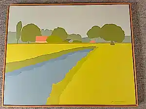 Jan van Zonneveld - landschappelijke schilderij van Jan van Zonneveld kopen? Bied vanaf 150!
