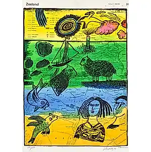 AcheterCorneille - Kleurenzeefdruk ZEELAND Handgesigneerd? Enchérissez de 200!